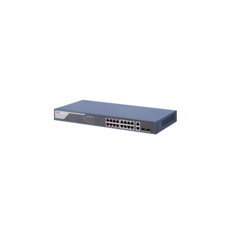 Hikvision DS-3E1318P-SI 16x PoE Port Fast (10/100) 2x Uplink (Combo) Gigabit (10/100/1000) 2x SFP 1G 230 W Yönetilebilir