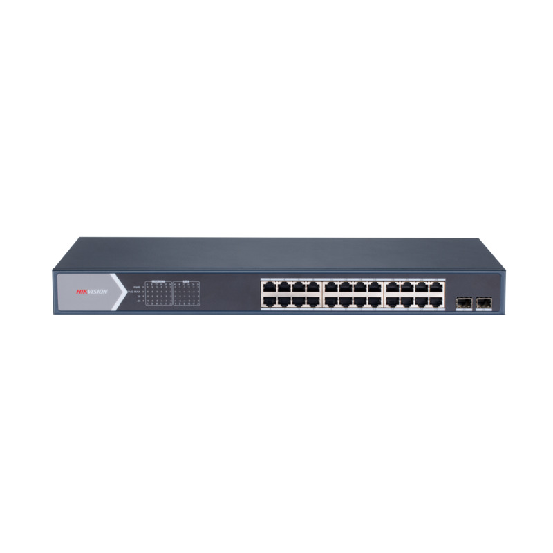 Hikvision DS-3E1526P-SI 24x PoE Port Gigabit (10/100/1000) - - 2x SFP 1G 370 W Yönetilebilir Switch RackMount