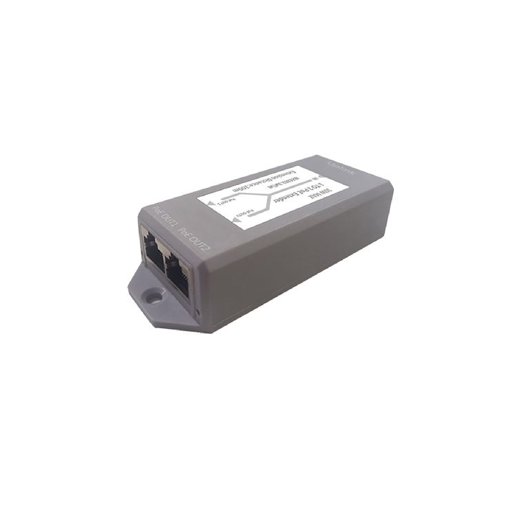 Novacom ND-PE102 - 1 Giriş, 2 Çıkış (10/100) (İç Ortam) PoE Extender